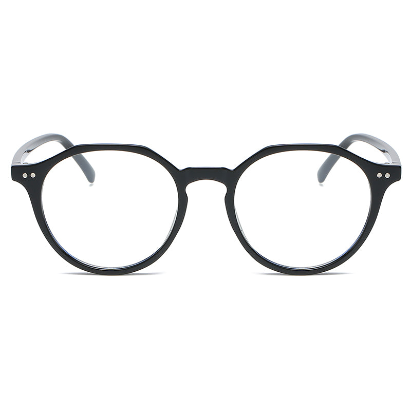B1011 - Classic Circle Round Blue Light Blocker Fashion Glasses - Iris Fashion