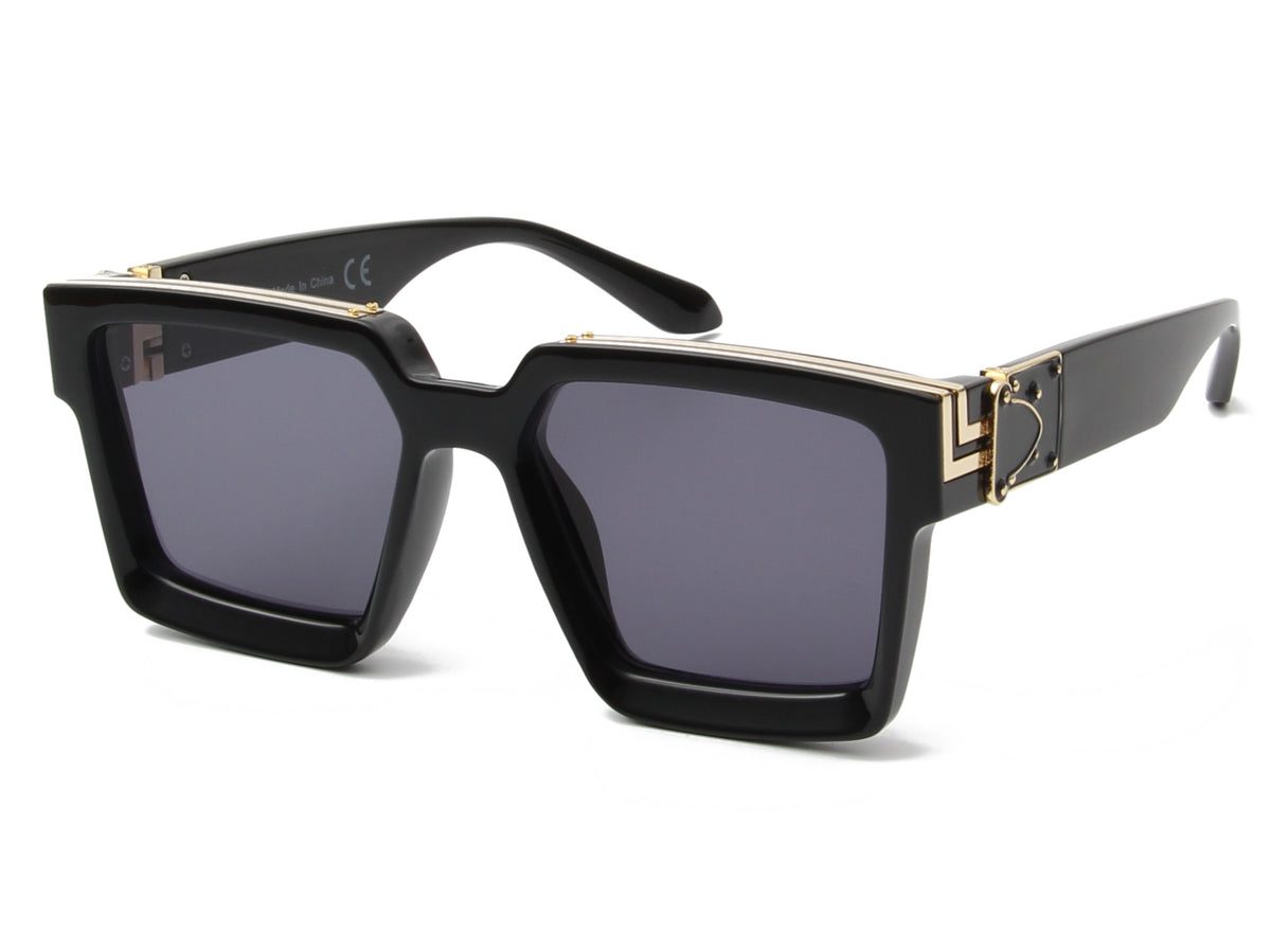 S2033 - Classic Retro Vintage Square Fashion Sunglasses