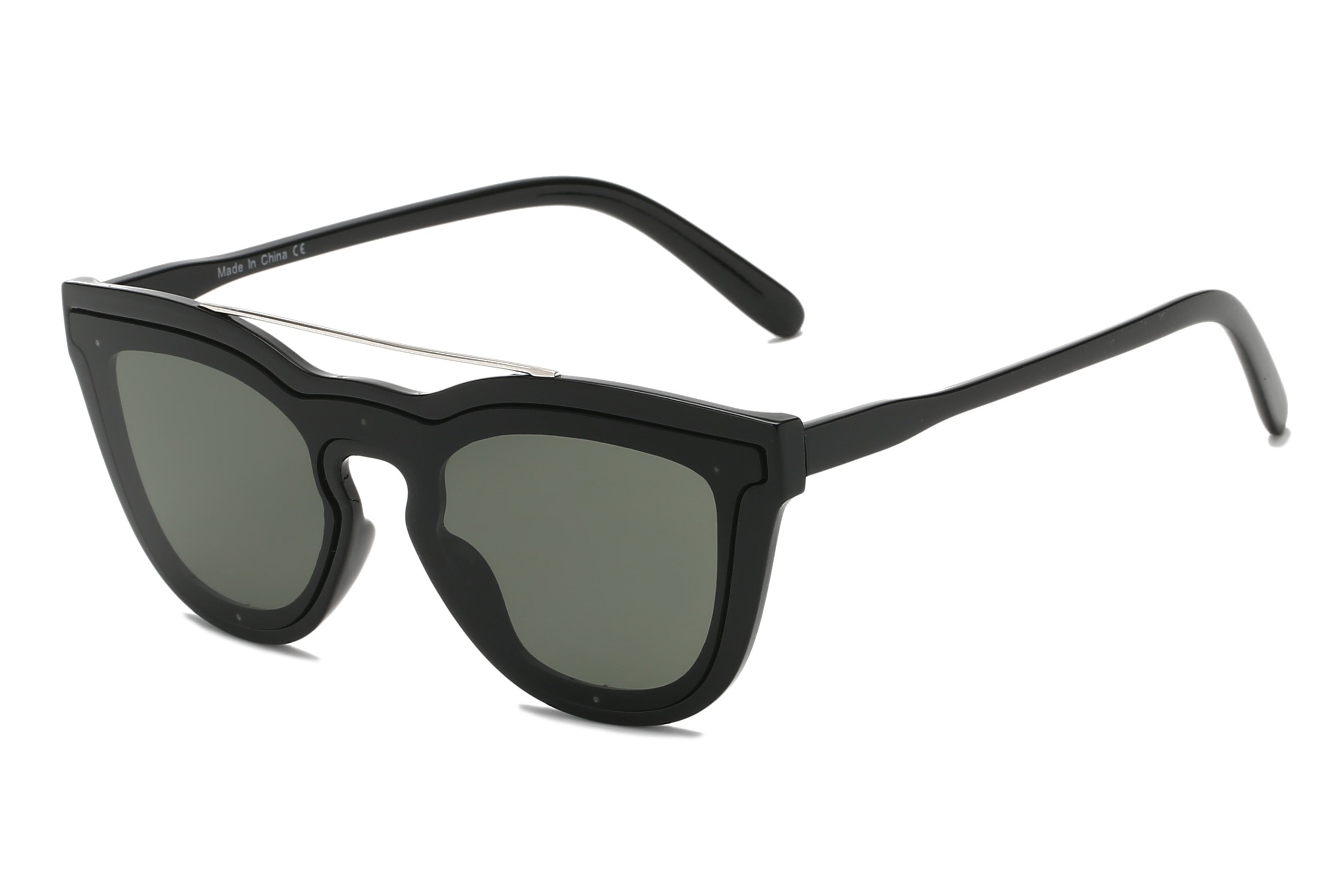 S2064 - Unisex Fashion Brow-Bar Round Sunglasses - Iris Fashion Inc. | Wholesale Sunglasses and Glasses