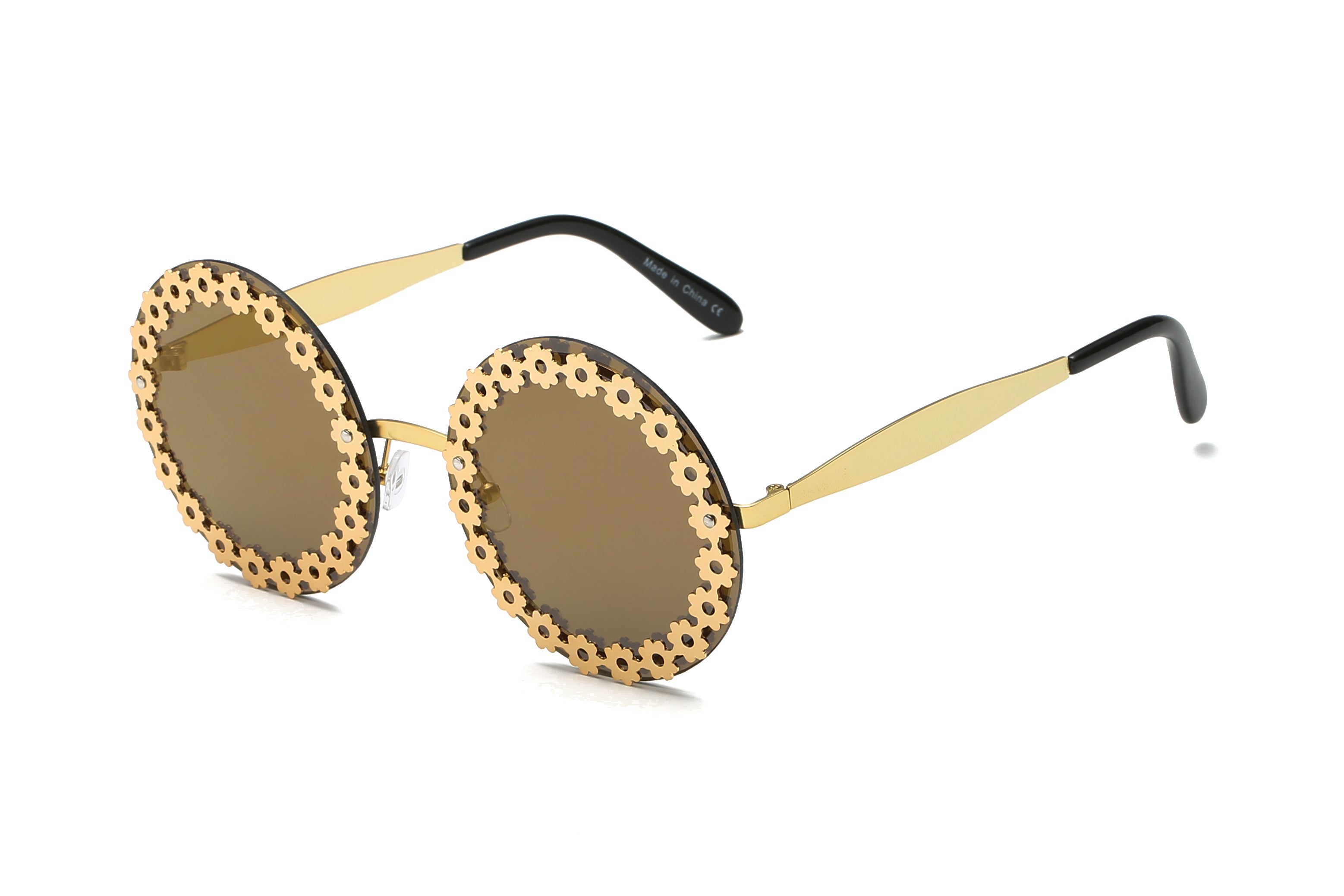 S3013 - Women Funky Hipster Round Fashion Sunglasses - Iris Fashion Inc. | Wholesale Sunglasses and Glasses