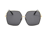 J2005 - Women Metal Square Oversize Fashion Sunglasses - Iris Fashion Inc. | Wholesale Sunglasses and Glasses