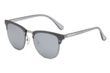 S3028 - Classic Half Frame Round Fashion Sunglasses - Iris Fashion Inc. | Wholesale Sunglasses and Glasses