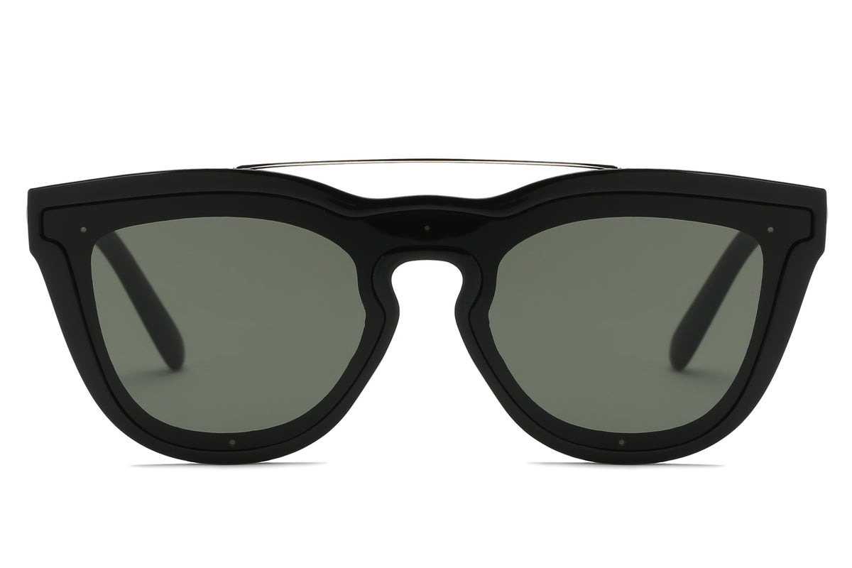 S2064 - Unisex Fashion Brow-Bar Round Sunglasses - Iris Fashion Inc. | Wholesale Sunglasses and Glasses