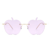 HW2011 - Rimless Apple Shape Party Frameless Tinted Sunglasses