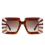HS2118 - Fashion Square Flat Top Oversize Women Wholesale Sunglasses