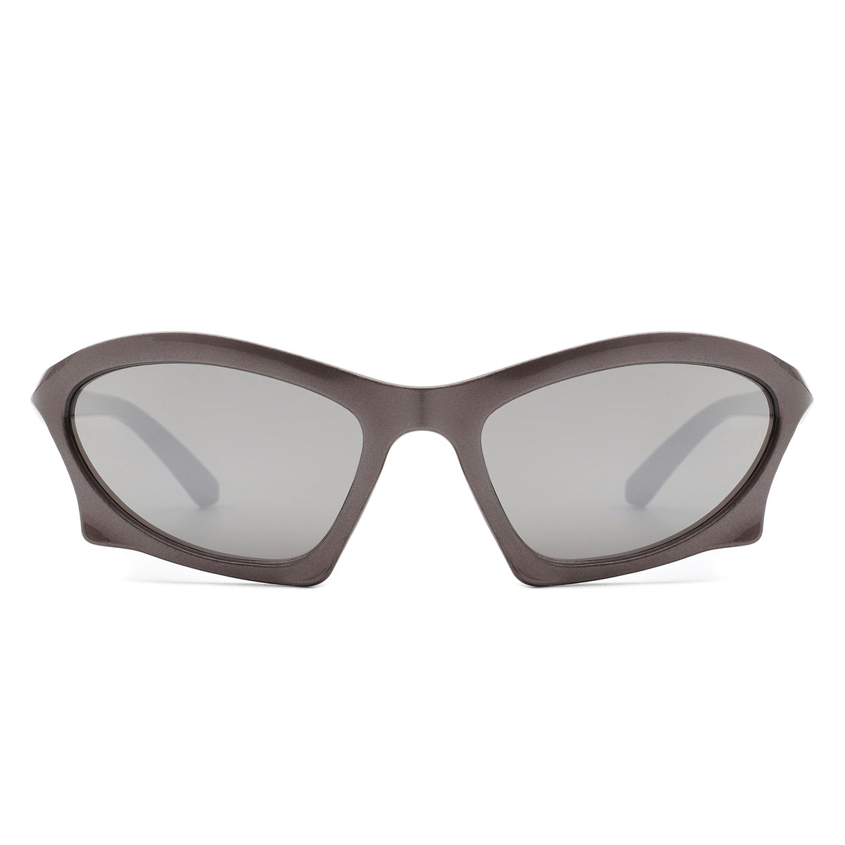 HS1153 - Rectangle Sport Shades Geometric Wrap Around Sunglasses