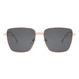 HJ2028 - Women Square Metal Oversize Fashion Sunglasses