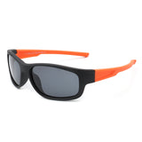 HKP1007 - Kids Rectangle Polarized Sports Wrap Children Sunglasses
