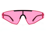 HW3005 - Geometric Flat Top Rectangle Tinted Shield Designer Fashion Sunglasses