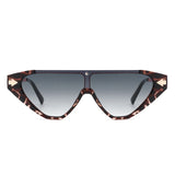 HS2063 - Triangle Mod Irregular Fashion Vintage Geometric Retro Sunglasses