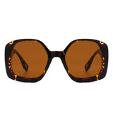 HS2080 - Oversize Chunky Square Women Fashion Sunglasses
