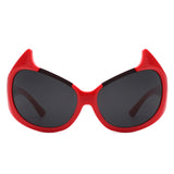S1216 - Round Oversize Fashion Cat Eye Wholesale Sunglasses