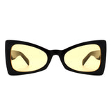 HS1097 - Triangle Retro Cat Eye High Pointed Tinted Fashion Sunglasses