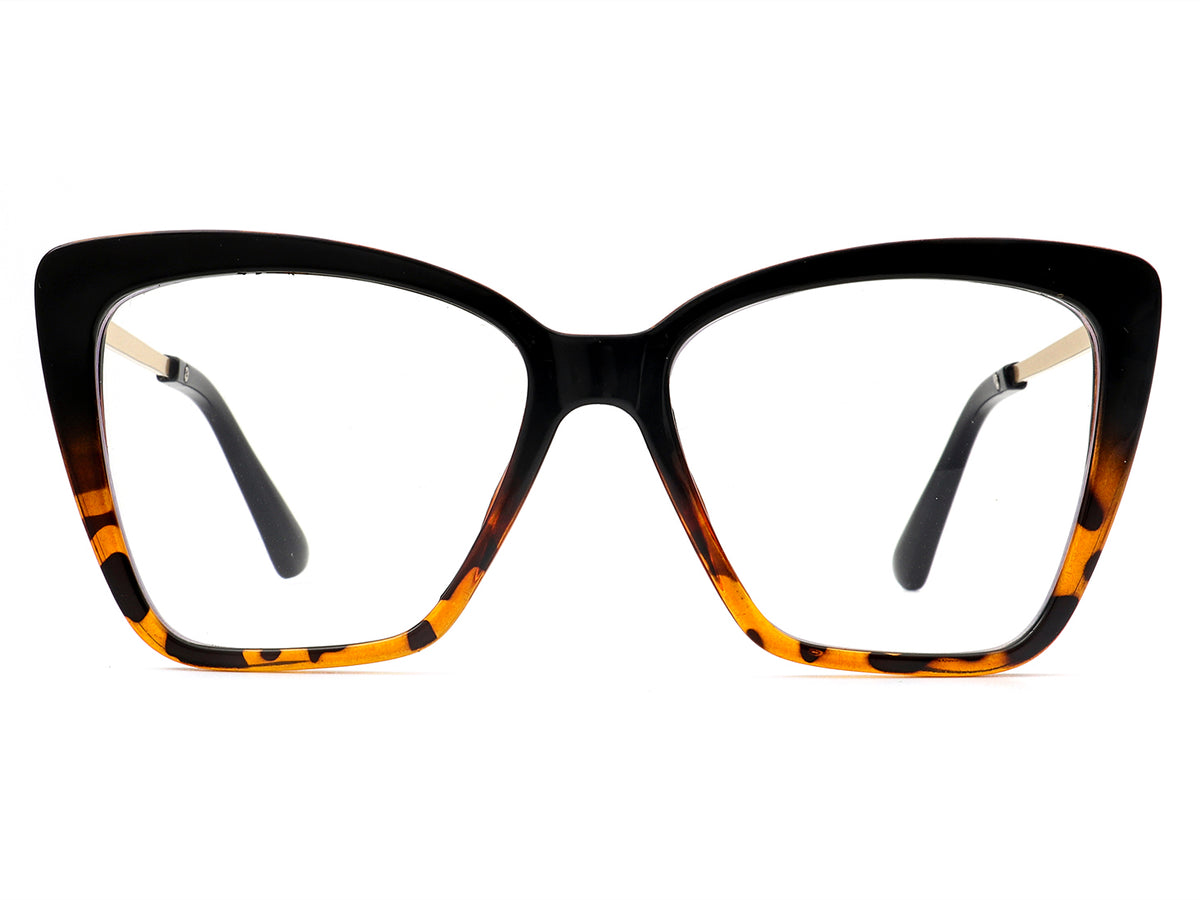 HBJ2011 -  Women Square High Pointed Cat Eye Blue Light Blocker Glasses