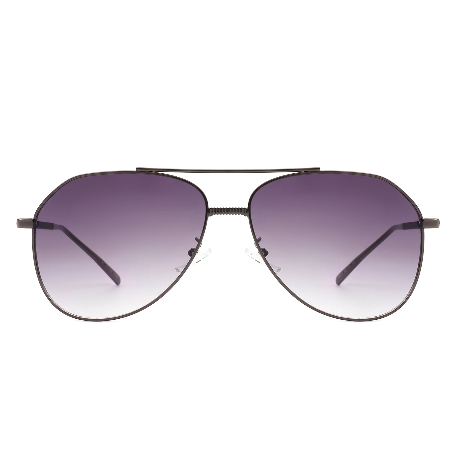 HJ2038 - Classic Fashion Pilot Brow-Bar Tinted Aviator Sunglasses