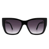 HS2108 - Women Oversize Flat Top Square Fashion Sunglasses