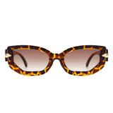 HS2086 - Women Modern Rectangle Fashion Narrow Retro Sunglasses