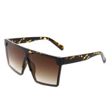 HS2103 - Oversize Retro Square Flat Top Tinted Fashion Women Sunglasses