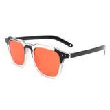 HS18058 - Retro Vintage Square Aviator Fashion Sunglasses