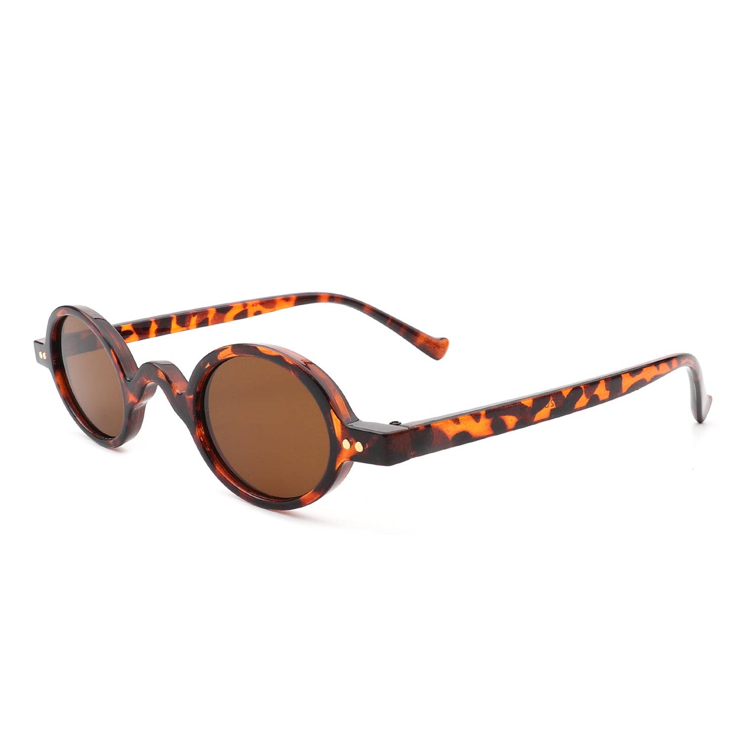 HS1037 - Retro Circle Small Round Narrow Slim Vintage Sunglasses