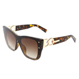 HS2104 - Women Retro Square Tinted Cat Eye Fashion Sunglasses