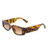 HS1125 - Rectangle Narrow Retro Slim Vintage Square Sunglasses