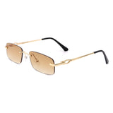 HW3013-1 - Rectangle Classic Narrow Vintage Fashion Tinted Retro Sunglasses