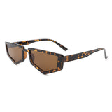 HS1054 - Geometric Rectangle Retro Hexagonal Fashion Sunglasses