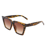 S1202 - Women Cat Eye Retro Oversize Fashion Square Sunglasses