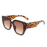 HS2123 - Women Square Tinted Oversize Chunky Fashion Wholesale Sunglasses