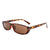 S11781 - Rectangle Retro Slim Narrow Vintage Sunglasses