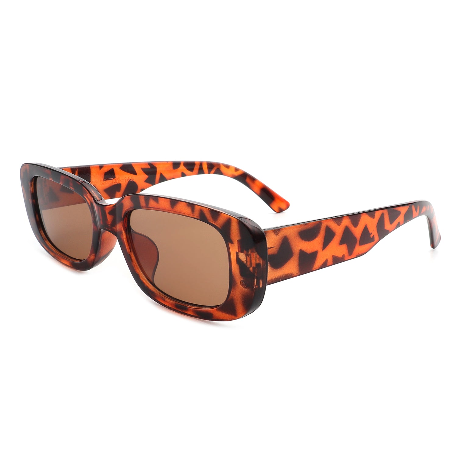 HS18059 - Retro Rectangle Narrow Slim Fashion Sunglasses