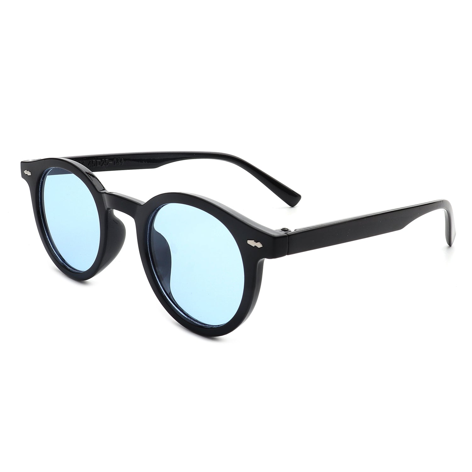 HS18046-2 - Retro Circle Round Vintage Tinted Fashion Sunglasses