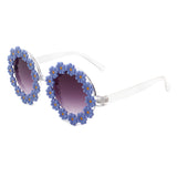 HS1095 - Round Daisy Flower Shape Circle Party Floral Women Sunglasses