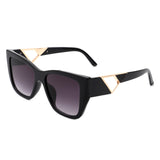 HS2108 - Women Oversize Flat Top Square Fashion Sunglasses