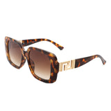 S2118 - Square Chic Flat Top Tinted Women Fashion Sunglasses