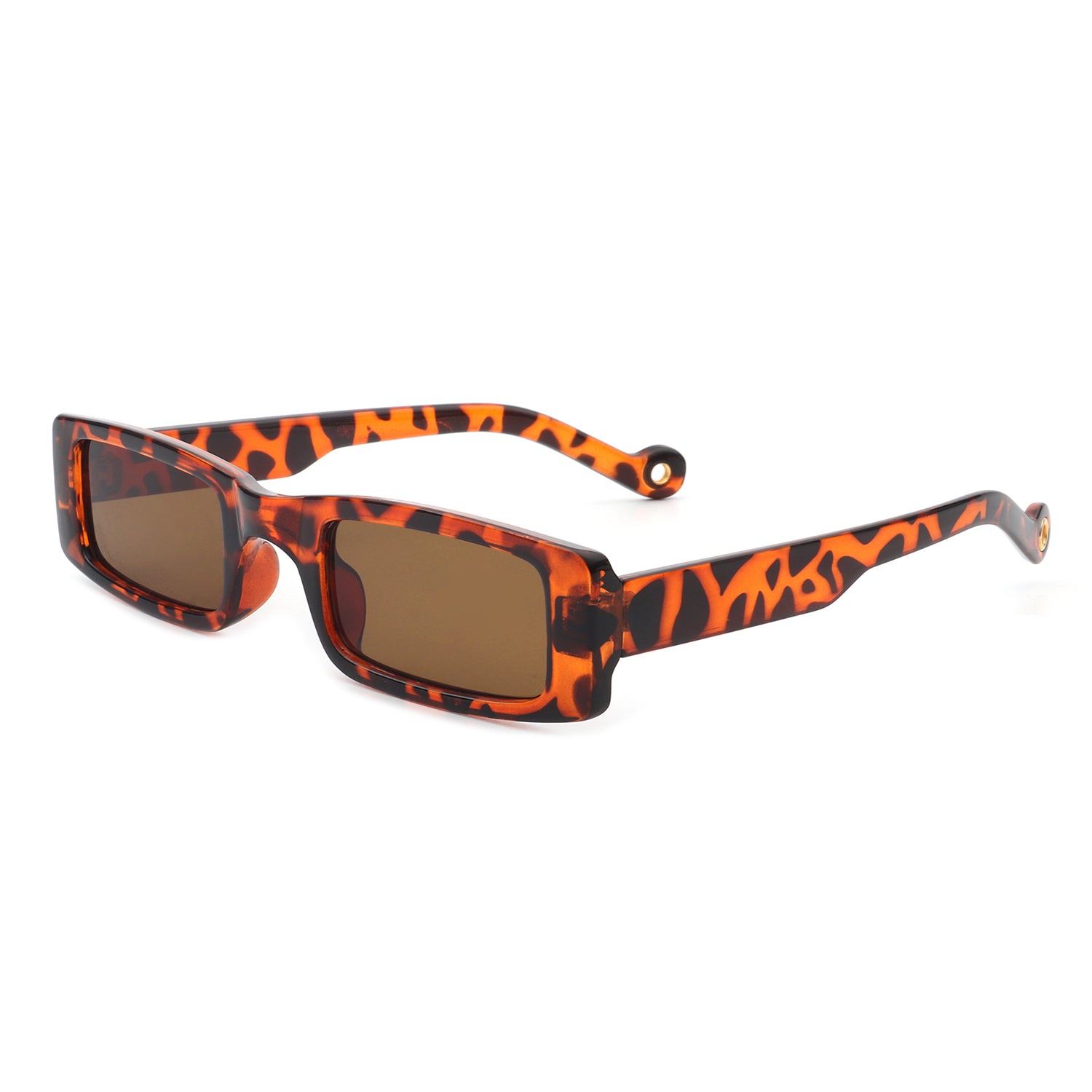 HS2034 - Rectangle Slim Retro Narrow Square Vintage Fashion Sunglasses