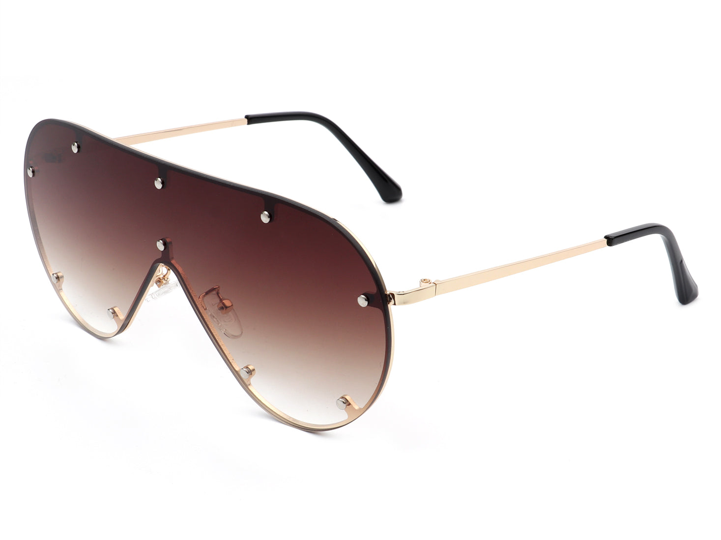 HW3006 - Retro Oversize Aviator Tinted Fashion Sunglasses