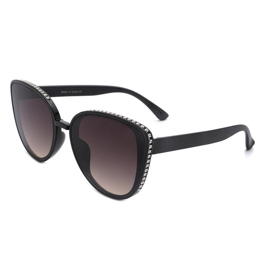 S1210 - Women Chic Rhinestone Design Fashion Cat Eye Wholesale Sunglasses