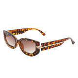 HS2086 - Women Modern Rectangle Fashion Narrow Retro Sunglasses