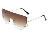 HW3008 - Retro Rimless Oversize Vintage Aviator Fashion Sunglasses