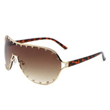 HJ2046 - Oversize Rhinestone Design Fashion Women Aviator Wholesale Sunglasses