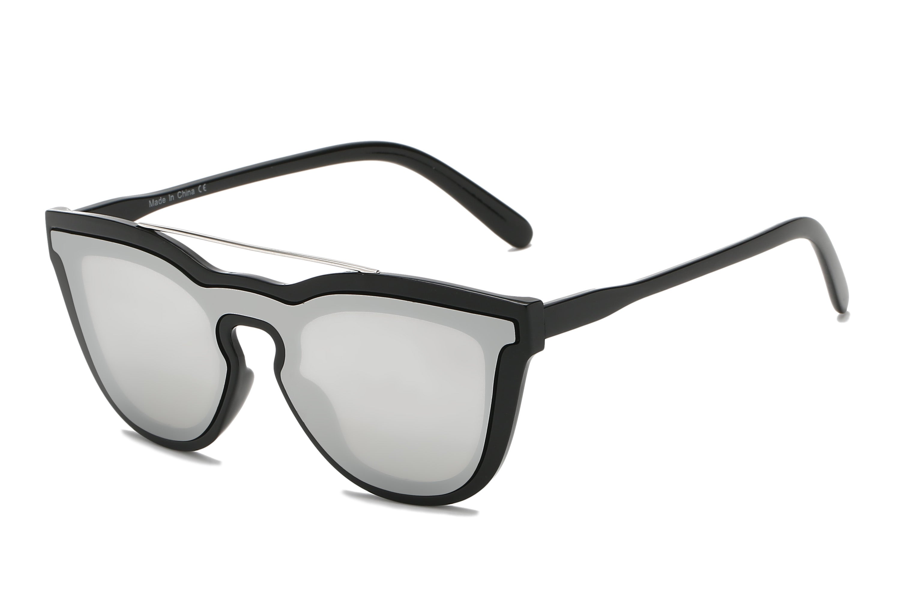 S2064 - Unisex Fashion Brow-Bar Round Sunglasses - Iris Fashion Inc. | Wholesale Sunglasses and Glasses