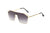 S2071 - Flat Top Metal Oversize Square Fashion Sunglasses - Iris Fashion Inc. | Wholesale Sunglasses and Glasses