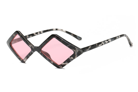 S1084 - Women Modern Fashion Geometric Diamond Shape Sunglasses - Iris Fashion Inc. | Wholesale Sunglasses and Glasses