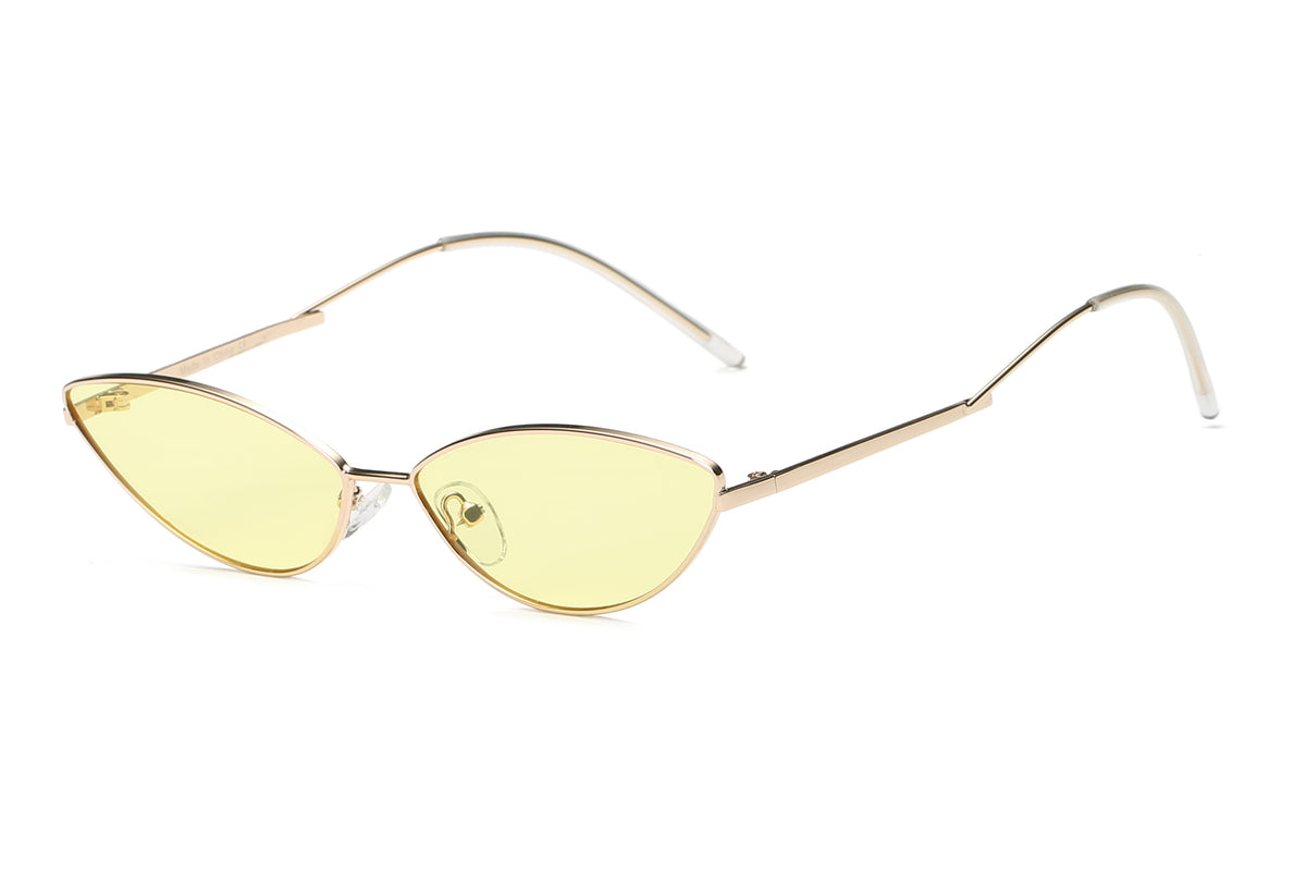 S3012 - Small True Retro Vintage Slim Metal Sunglasses - Iris Fashion Inc. | Wholesale Sunglasses and Glasses