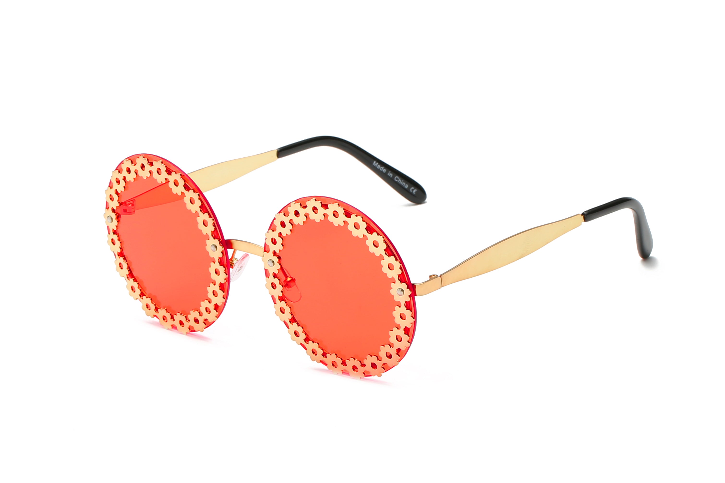 S3013 - Women Funky Hipster Round Fashion Sunglasses - Iris Fashion Inc. | Wholesale Sunglasses and Glasses