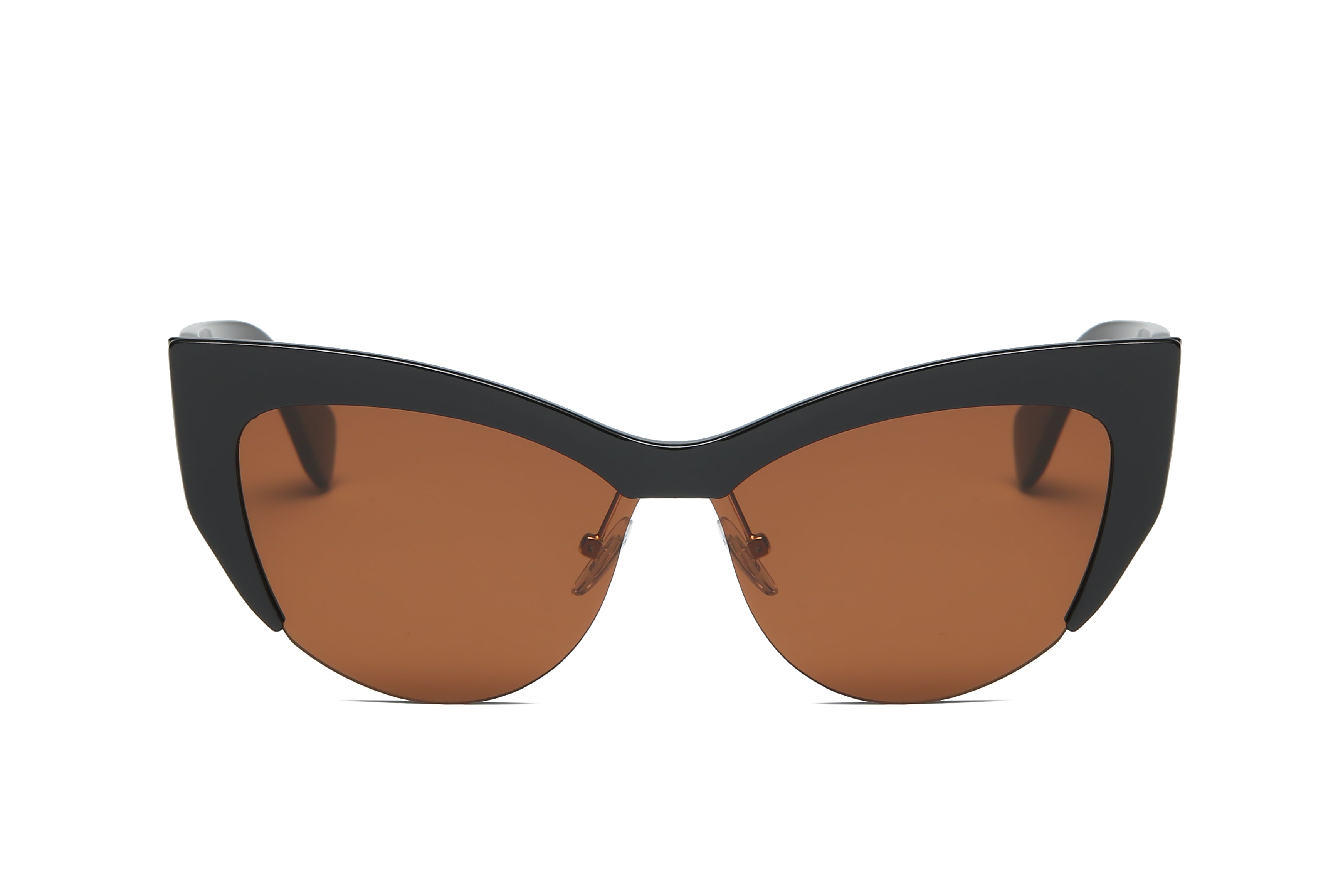 S2054 - Women Half-Frame Cat Eye Sunglasses - Iris Fashion Inc. | Wholesale Sunglasses and Glasses