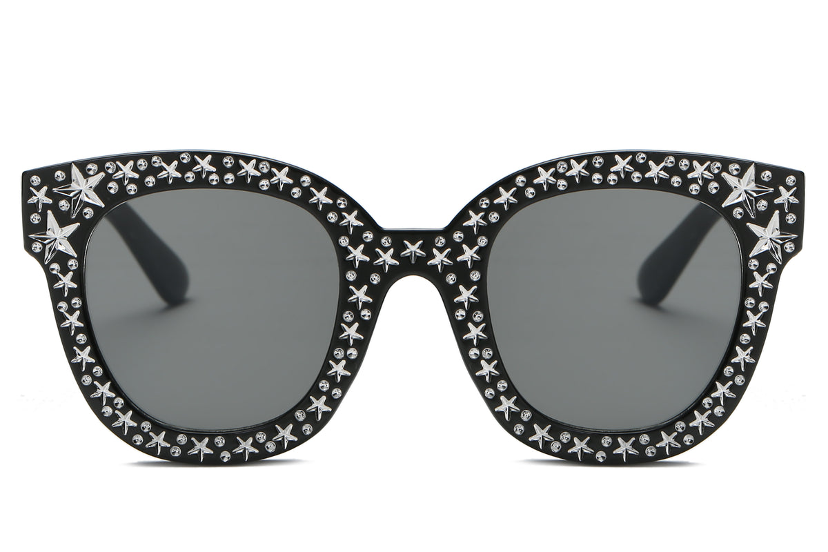 S1087 - Women Fashion Oversize Round Sunglasses - Iris Fashion Inc. | Wholesale Sunglasses and Glasses