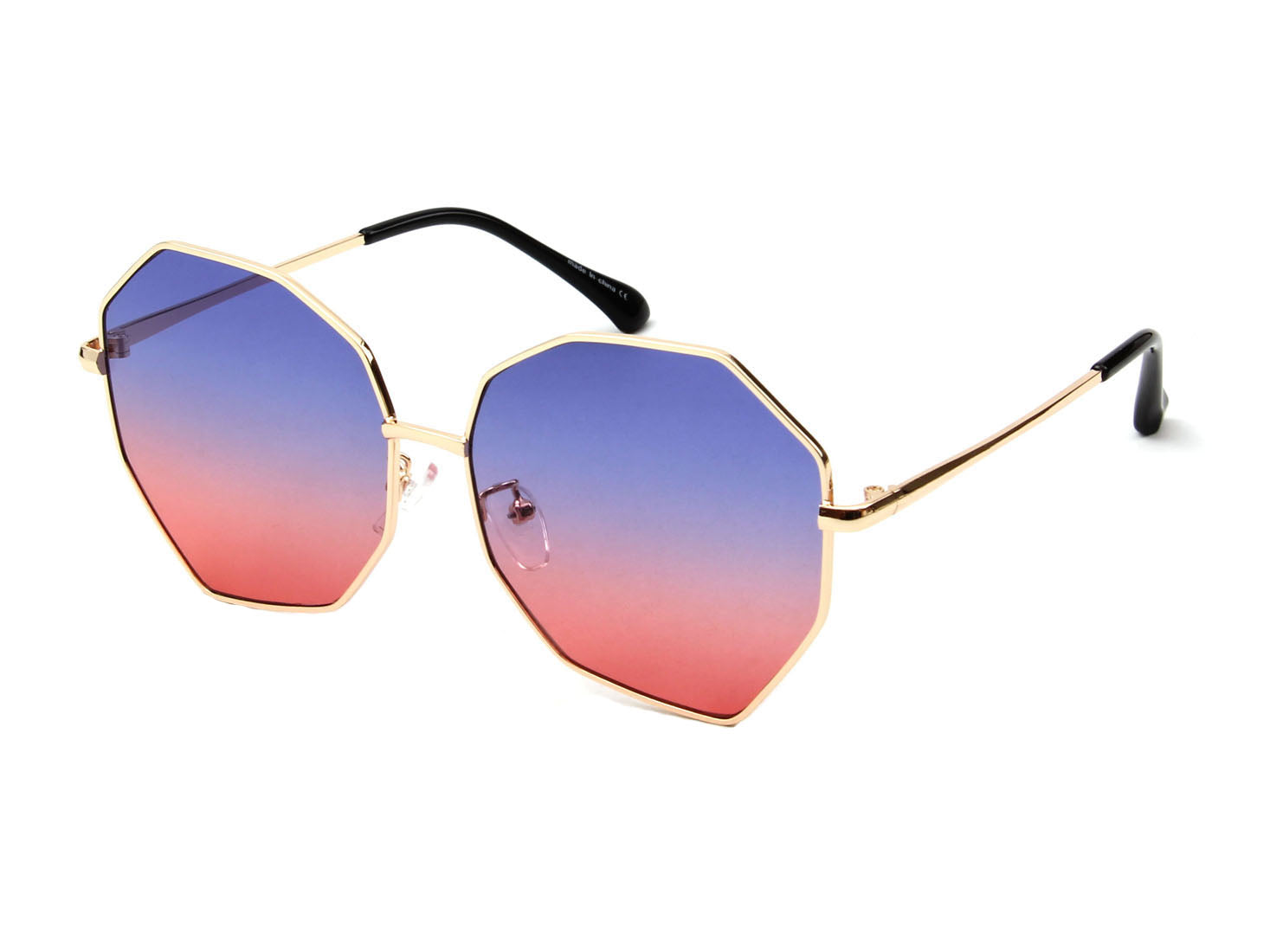 J2002 - Women Round Oversize Geometric Fashion Sunglasses - Iris Fashion Inc. | Wholesale Sunglasses and Glasses